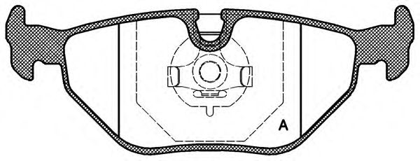 Комплект тормозных колодок, дисковый тормоз BPA0265.00