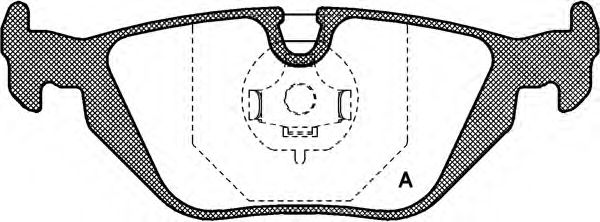 Kit de plaquettes de frein, frein à disque BPA0265.30