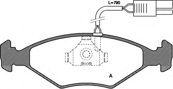 Kit de plaquettes de frein, frein à disque BPA0281.02