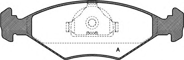 Комплект тормозных колодок, дисковый тормоз BPA0281.10