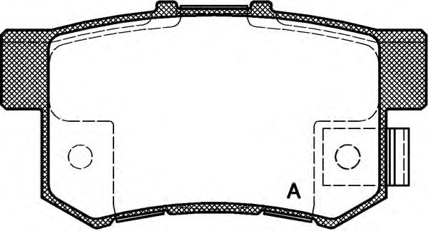 Комплект тормозных колодок, дисковый тормоз BPA0325.12