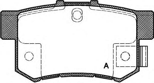 Brake Pad Set, disc brake BPA0325.22