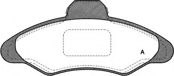Комплект тормозных колодок, дисковый тормоз BPA0331.00
