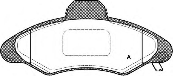 Kit de plaquettes de frein, frein à disque BPA0331.04