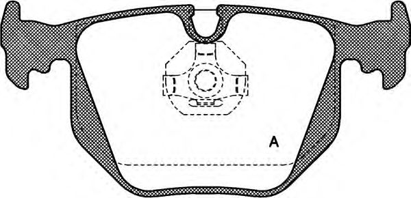 Комплект тормозных колодок, дисковый тормоз BPA0381.00