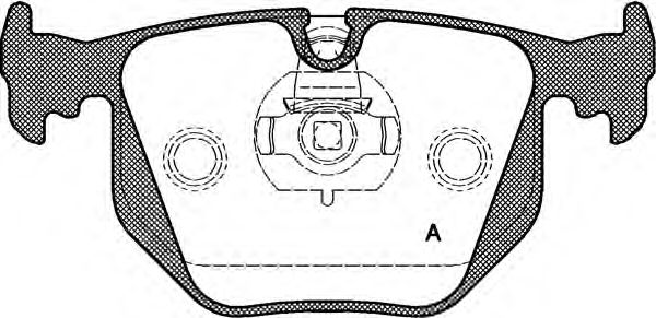 Комплект тормозных колодок, дисковый тормоз BPA0381.30