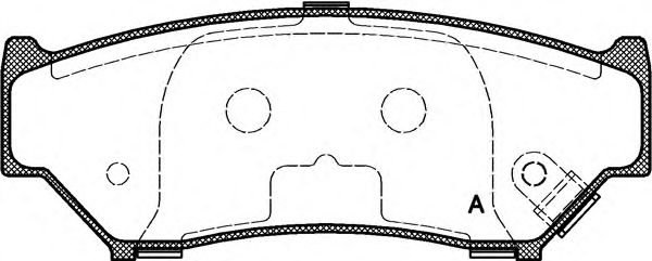Комплект тормозных колодок, дисковый тормоз BPA0389.12