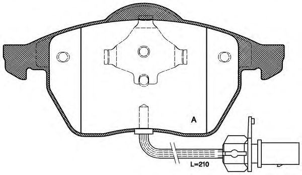 Brake Pad Set, disc brake BPA0390.11