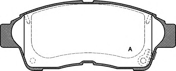 Комплект тормозных колодок, дисковый тормоз BPA0402.02