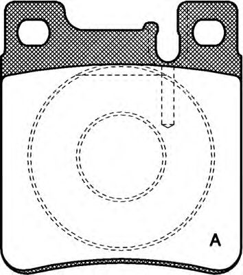 Kit de plaquettes de frein, frein à disque BPA0407.00