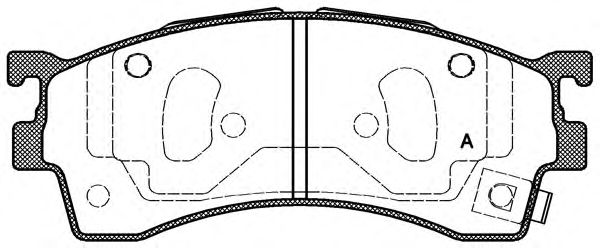 Brake Pad Set, disc brake BPA0415.12