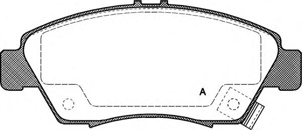 Комплект тормозных колодок, дисковый тормоз BPA0418.02