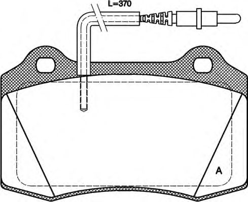 Комплект тормозных колодок, дисковый тормоз BPA0434.14