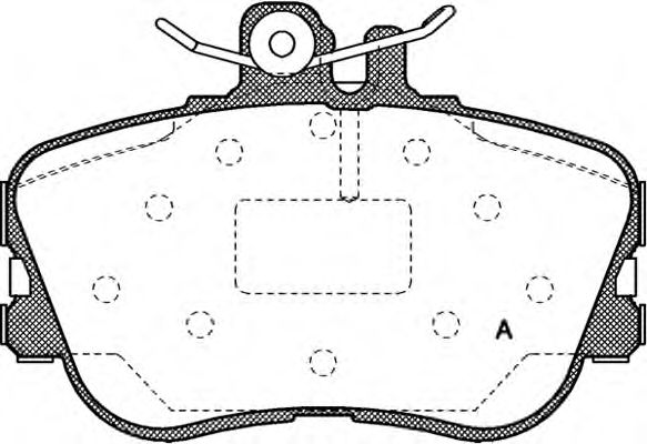 Комплект тормозных колодок, дисковый тормоз BPA0445.00