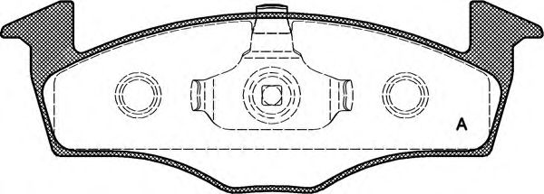 Комплект тормозных колодок, дисковый тормоз BPA0609.10