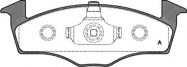Комплект тормозных колодок, дисковый тормоз BPA0609.20