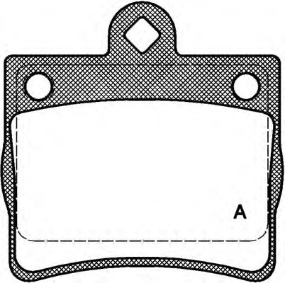 Комплект тормозных колодок, дисковый тормоз BPA0630.00