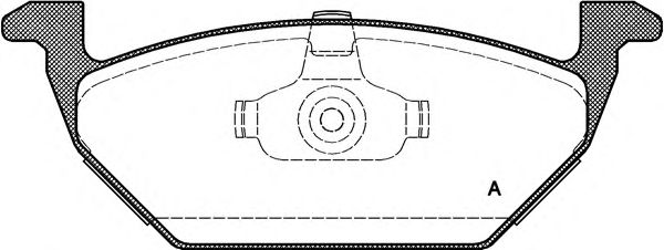 Kit de plaquettes de frein, frein à disque BPA0633.00