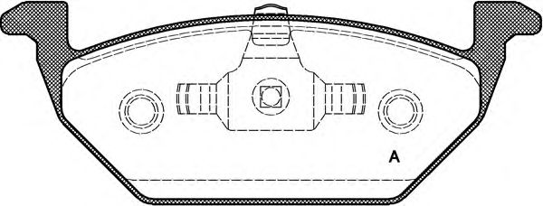 Комплект тормозных колодок, дисковый тормоз BPA0633.20