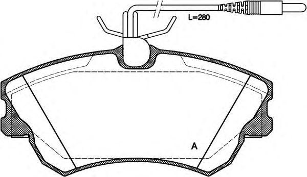Комплект тормозных колодок, дисковый тормоз BPA0638.02