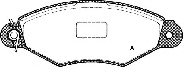 Комплект тормозных колодок, дисковый тормоз BPA0643.00