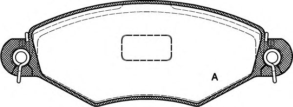 Комплект тормозных колодок, дисковый тормоз BPA0643.10
