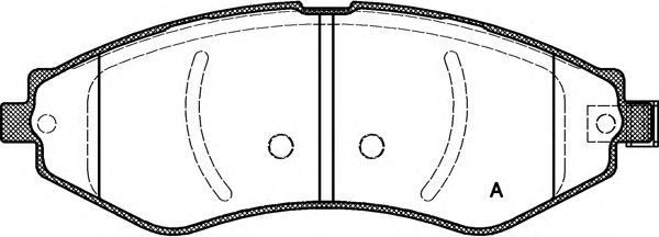 Brake Pad Set, disc brake BPA0645.22
