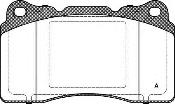 Комплект тормозных колодок, дисковый тормоз BPA0666.10