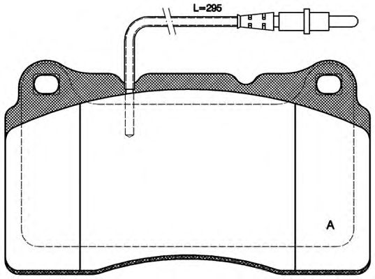 Kit de plaquettes de frein, frein à disque BPA0666.14