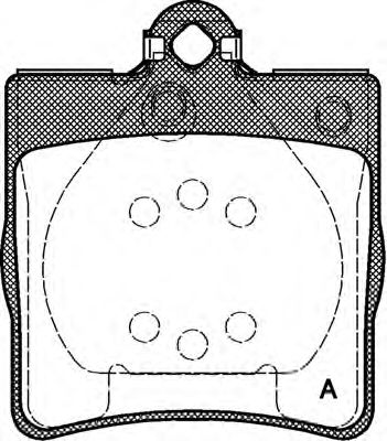Kit de plaquettes de frein, frein à disque BPA0678.00