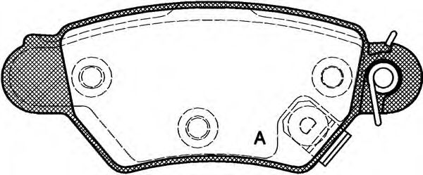 Комплект тормозных колодок, дисковый тормоз BPA0685.02