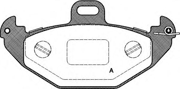 Комплект тормозных колодок, дисковый тормоз BPA0686.00