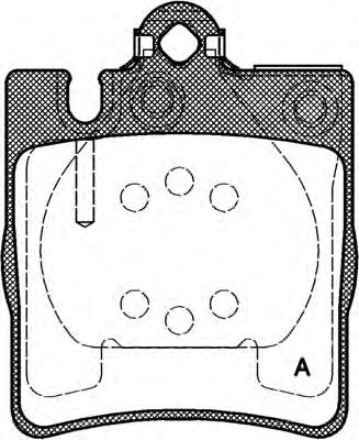 Kit de plaquettes de frein, frein à disque BPA0709.00