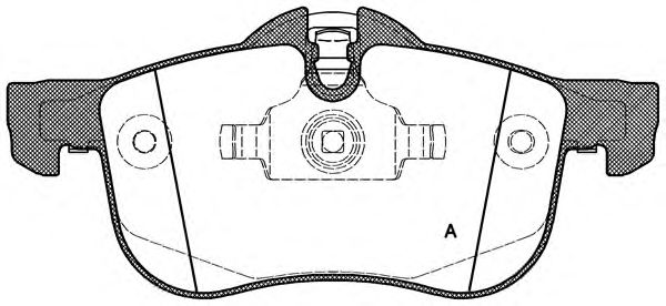 Комплект тормозных колодок, дисковый тормоз BPA0719.00