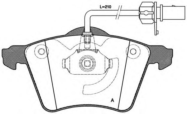 Brake Pad Set, disc brake BPA0721.02