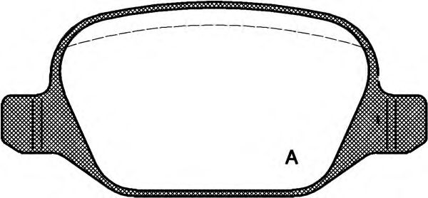 Комплект тормозных колодок, дисковый тормоз BPA0727.10