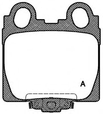 Комплект тормозных колодок, дисковый тормоз BPA0743.04