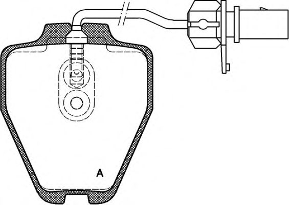 Комплект тормозных колодок, дисковый тормоз BPA0752.02