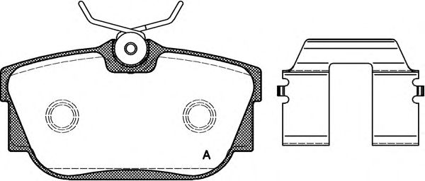 Комплект тормозных колодок, дисковый тормоз BPA0767.10