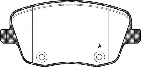 Комплект тормозных колодок, дисковый тормоз BPA0775.00