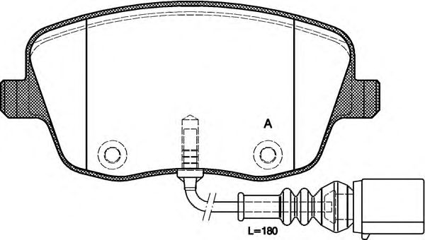 Bremsbelagsatz, Scheibenbremse BPA0775.01
