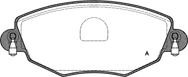 Комплект тормозных колодок, дисковый тормоз BPA0776.00