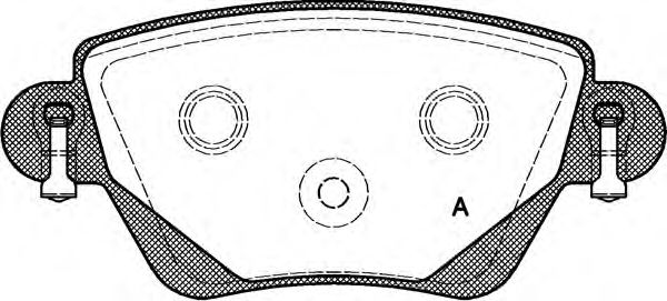 Комплект тормозных колодок, дисковый тормоз BPA0777.00
