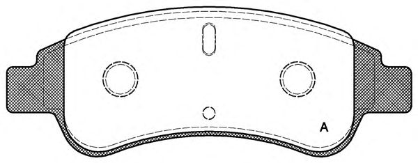Комплект тормозных колодок, дисковый тормоз BPA0840.30