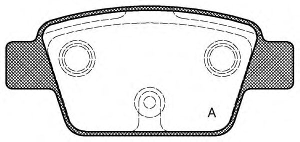 Комплект тормозных колодок, дисковый тормоз BPA0861.00
