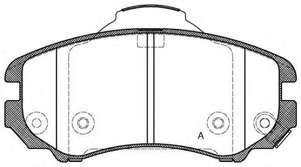 Brake Pad Set, disc brake BPA0953.02