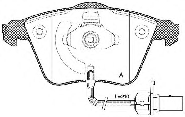 Brake Pad Set, disc brake BPA0964.02