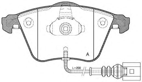Brake Pad Set, disc brake BPA0964.41
