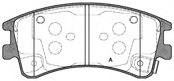Brake Pad Set, disc brake BPA0970.02