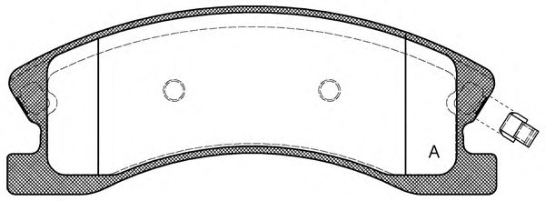 Комплект тормозных колодок, дисковый тормоз BPA0973.02